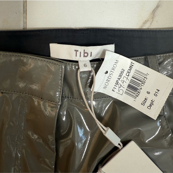 Tibi Tech Skinny Leg Trousers, Cement - Picture 12 of 15